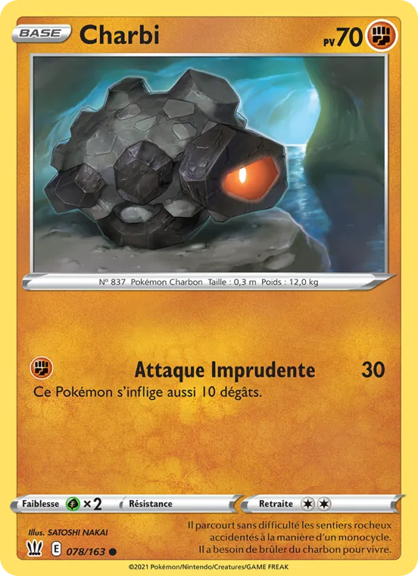 Carte Pokémon Charbi de l'extension Styles de combat