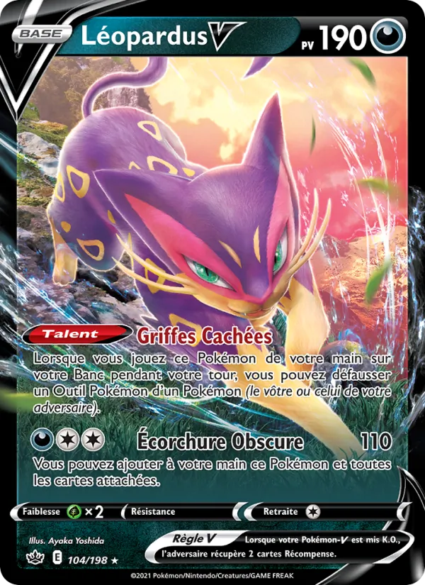 Carte Pokémon Léopardus V de l'extension Règne de Glace