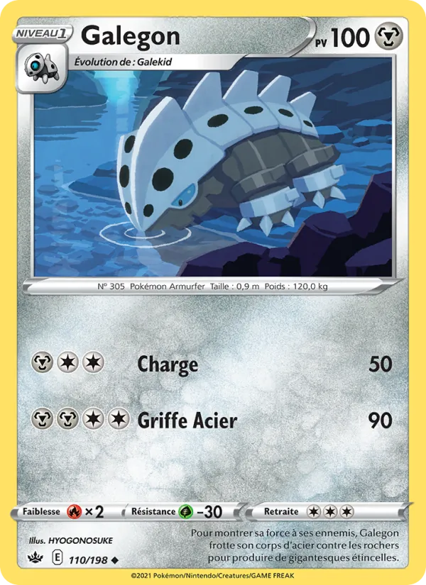 Carte Pokémon Galegon de l'extension Règne de Glace