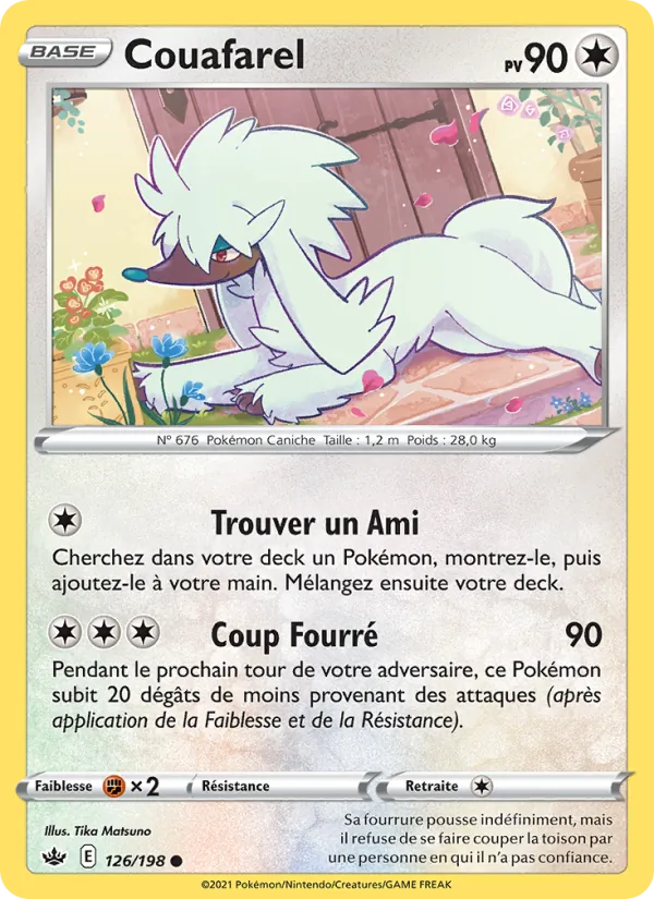 Carte Pokémon Couafarel de l'extension Règne de Glace