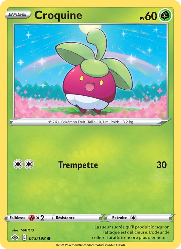 Carte Pokémon Croquine de l'extension Règne de Glace