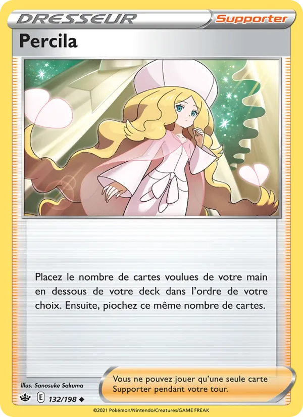 Carte Pokémon Percila de l'extension Règne de Glace