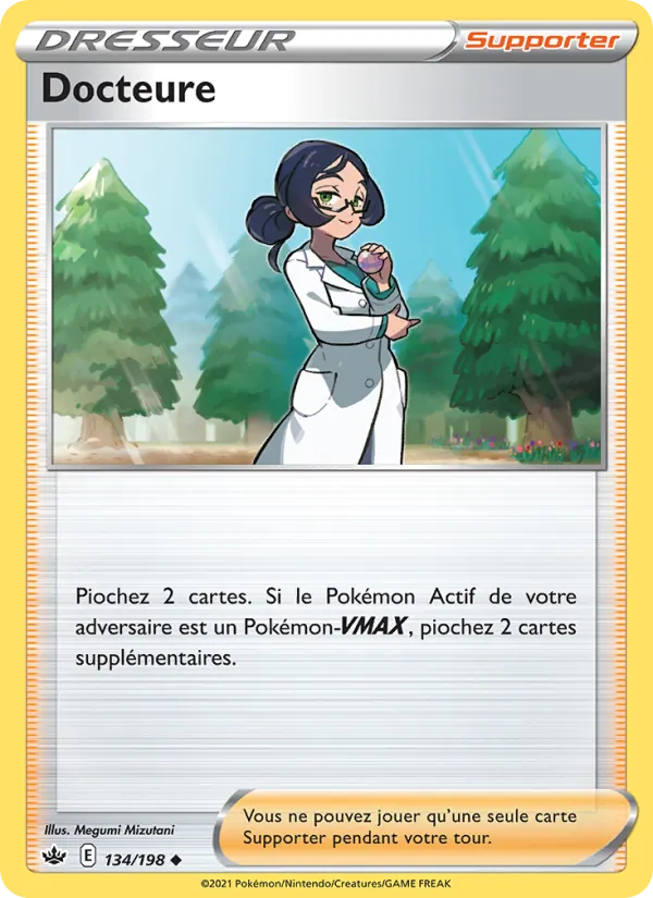 Carte Pokémon Docteure de l'extension Règne de Glace