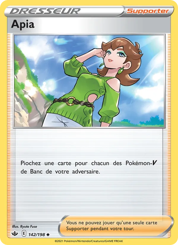 Carte Pokémon Apia de l'extension Règne de Glace