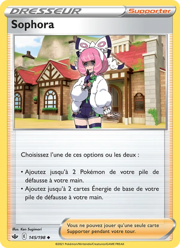 Carte Pokémon Sophora de l'extension Règne de Glace
