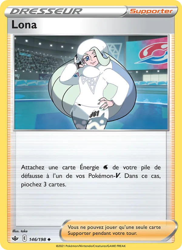 Carte Pokémon Lona de l'extension Règne de Glace