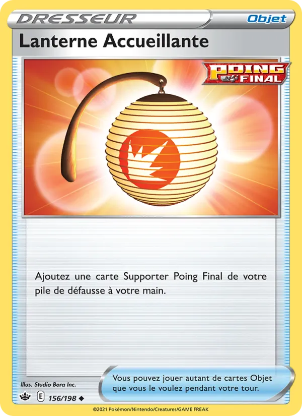 Carte Pokémon Lanterne Accueillante de l'extension Règne de Glace