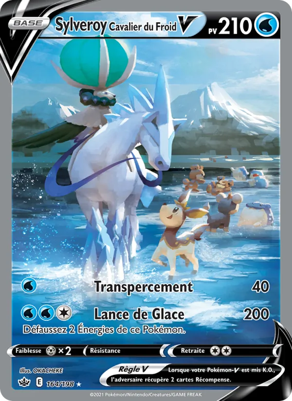 Carte Pokémon Sylveroy Cavalier du Froid V de l'extension Règne de Glace