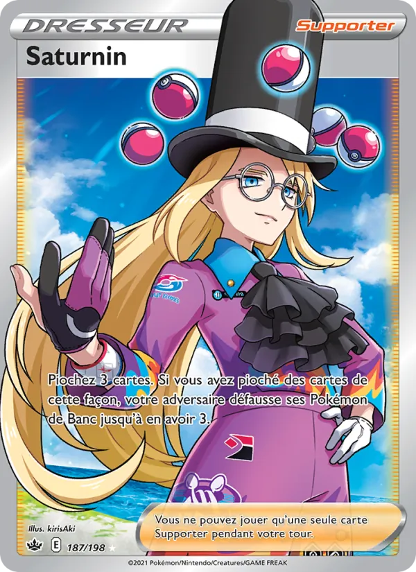 Carte Pokémon Saturnin de l'extension Règne de Glace