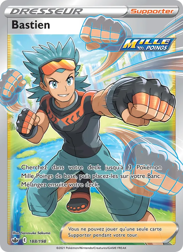 Carte Pokémon Bastien de l'extension Règne de Glace