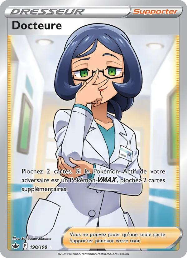 Carte Pokémon Docteure de l'extension Règne de Glace