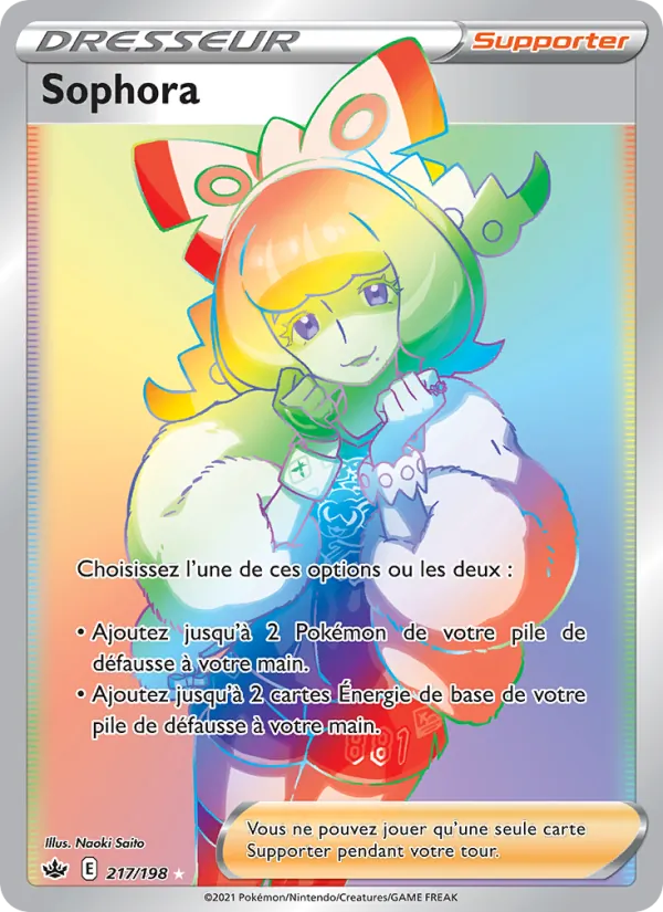 Carte Pokémon Sophora de l'extension Règne de Glace
