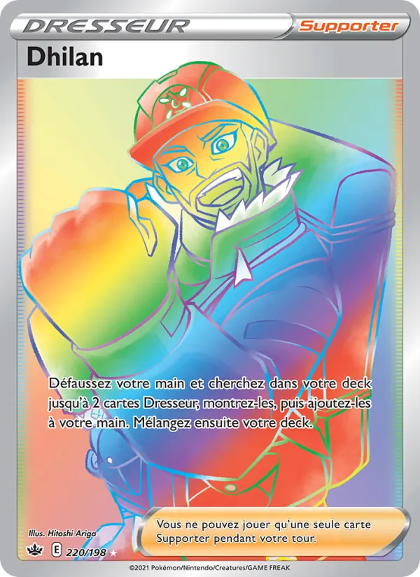 Carte Pokémon Dhilan de l'extension Règne de Glace