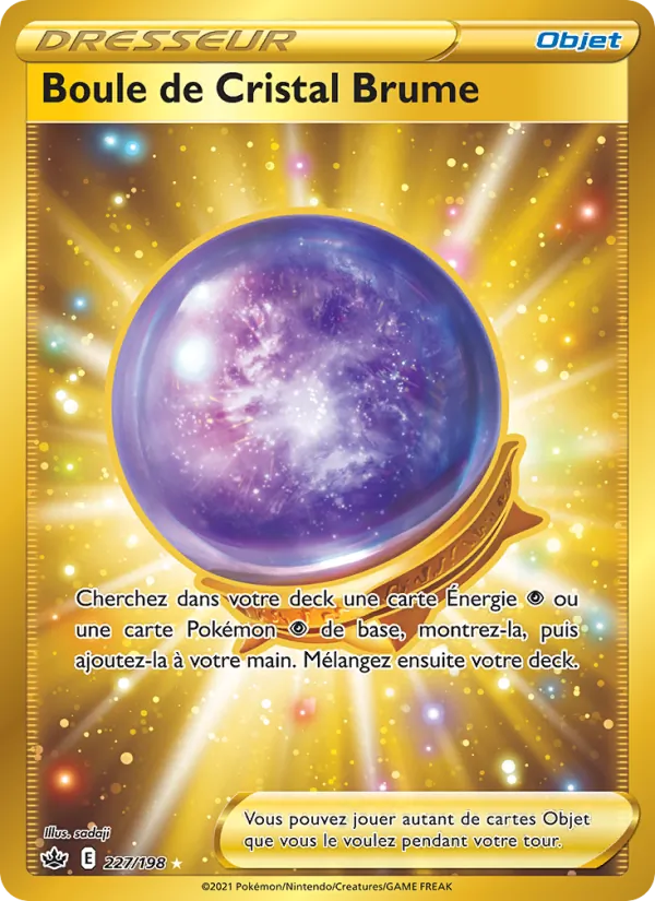 Carte Pokémon Boule de Cristal Brume de l'extension Règne de Glace