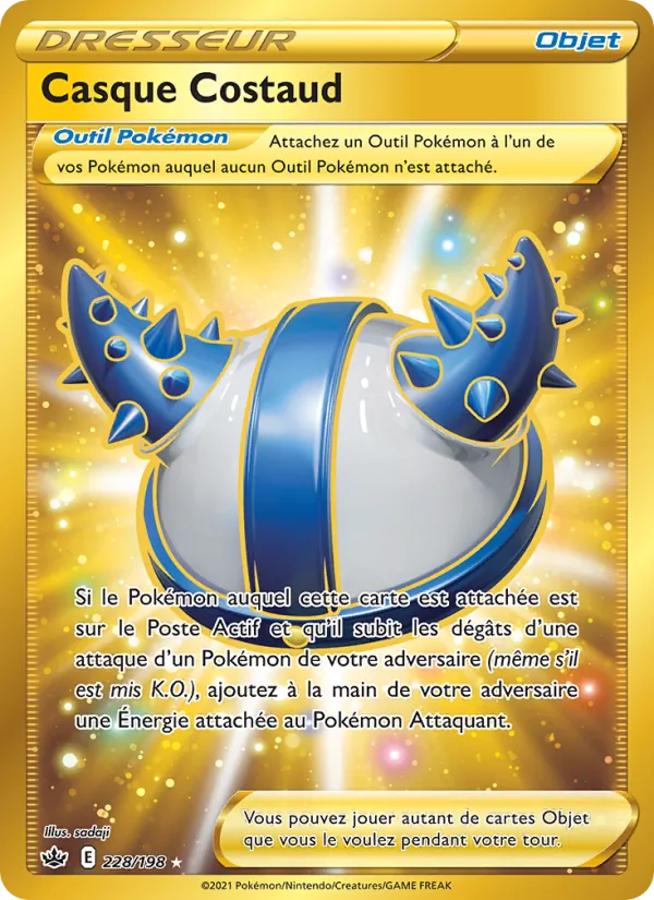Carte Pokémon Casque Costaud de l'extension Règne de Glace