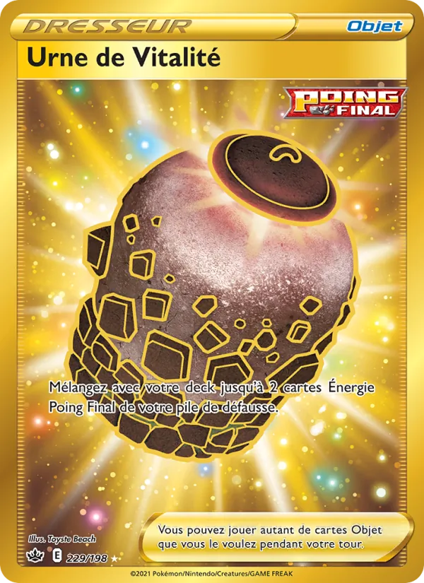 Carte Pokémon Urne de Vitalité de l'extension Règne de Glace