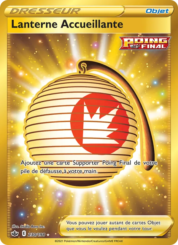 Carte Pokémon Lanterne Accueillante de l'extension Règne de Glace
