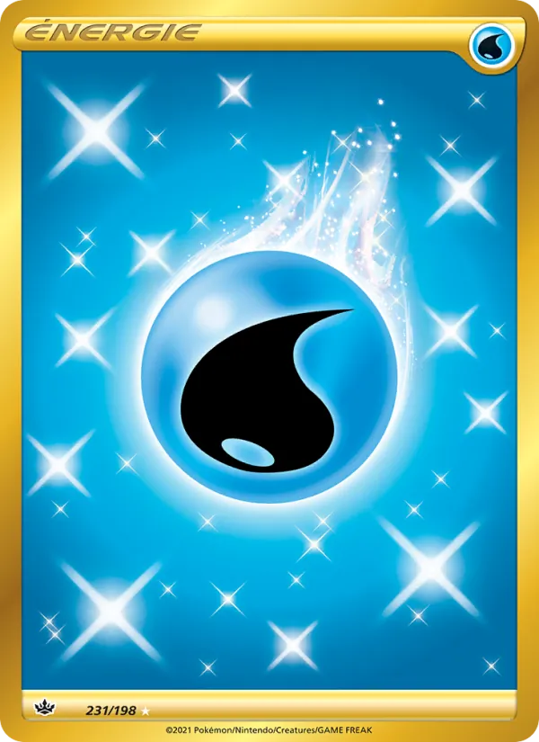 Carte Pokémon Énergie Eau de l'extension Règne de Glace