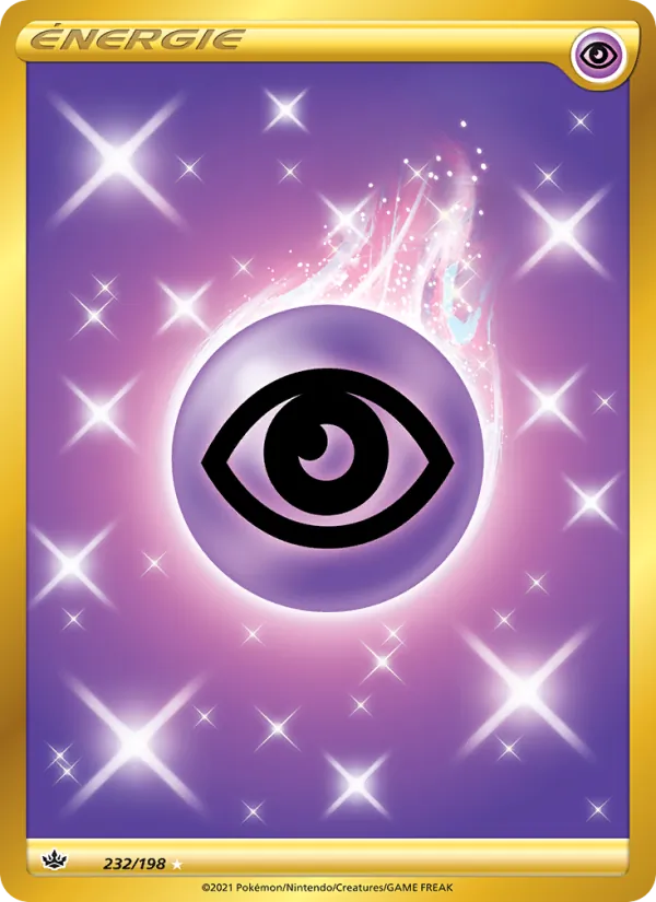 Carte Pokémon Énergie Psy de l'extension Règne de Glace