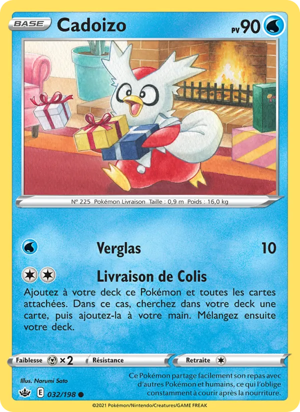 Carte Pokémon Cadoizo de l'extension Règne de Glace