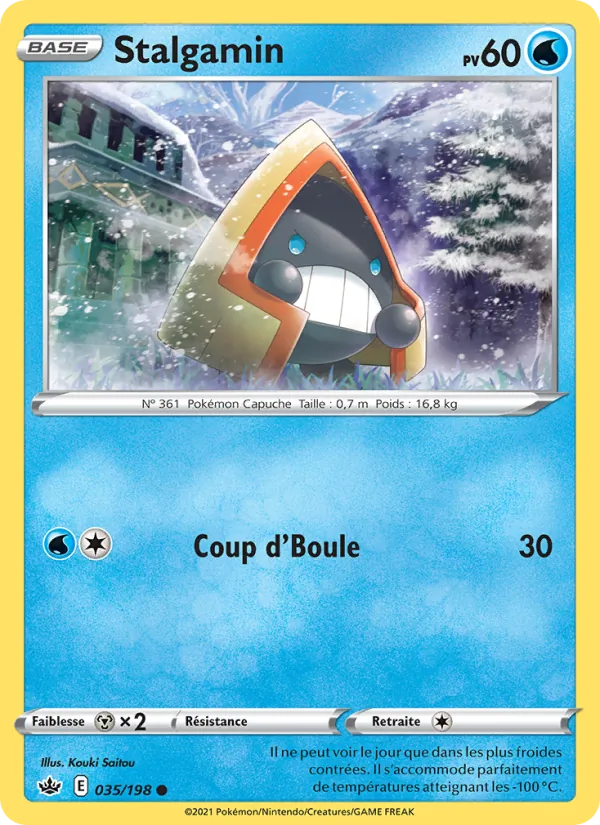 Carte Pokémon Stalgamin de l'extension Règne de Glace