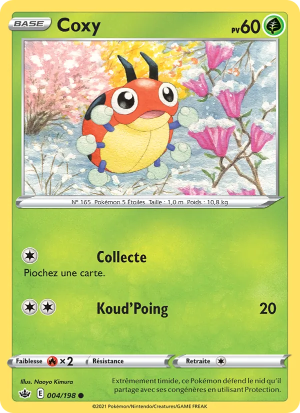 Carte Pokémon Coxy de l'extension Règne de Glace