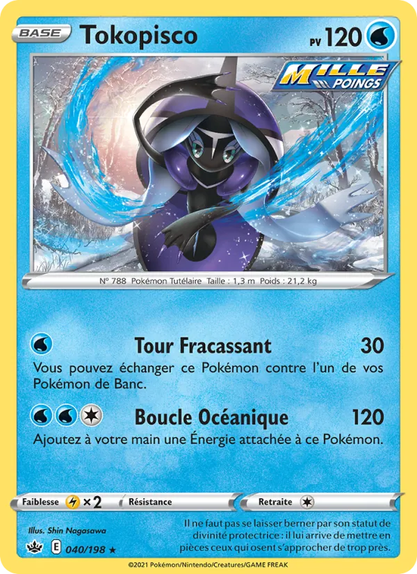 Carte Pokémon Tokopisco de l'extension Règne de Glace