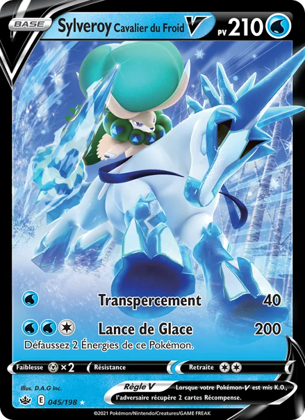 Carte Pokémon Sylveroy Cavalier du Froid V de l'extension Règne de Glace