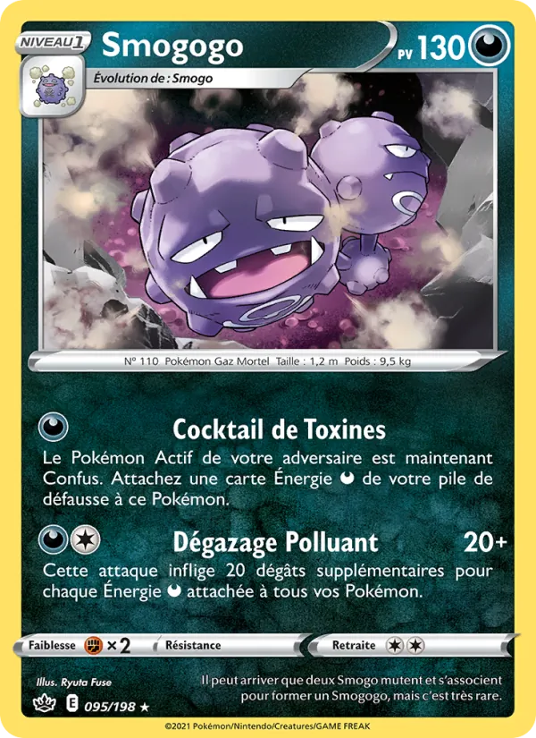 Carte Pokémon Smogogo de l'extension Règne de Glace