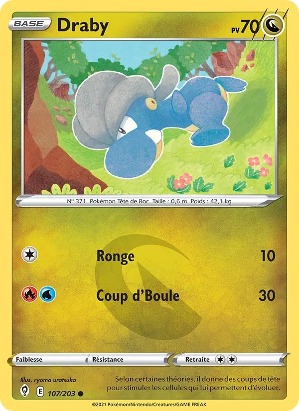 Carte Pokémon Draby de l'extension Évolution Céleste