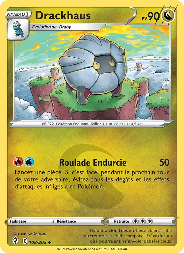 Carte Pokémon Drackhaus de l'extension Évolution Céleste