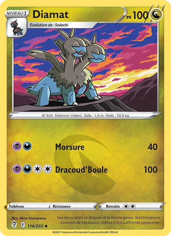 Carte Pokémon Diamat de l'extension Évolution Céleste