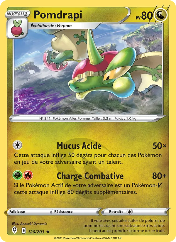 Carte Pokémon Pomdrapi de l'extension Évolution Céleste