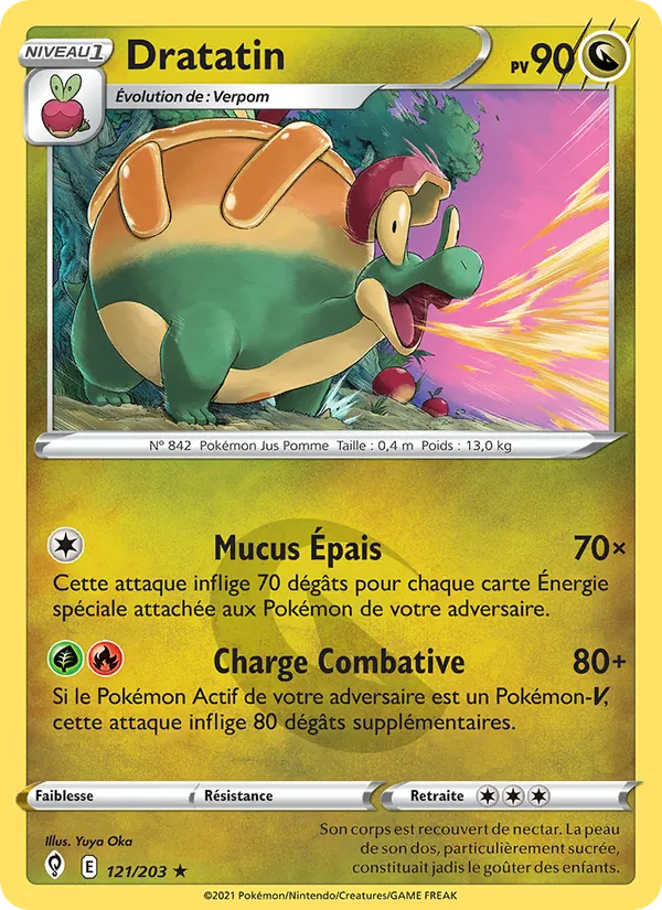 Carte Pokémon Dratatin de l'extension Évolution Céleste