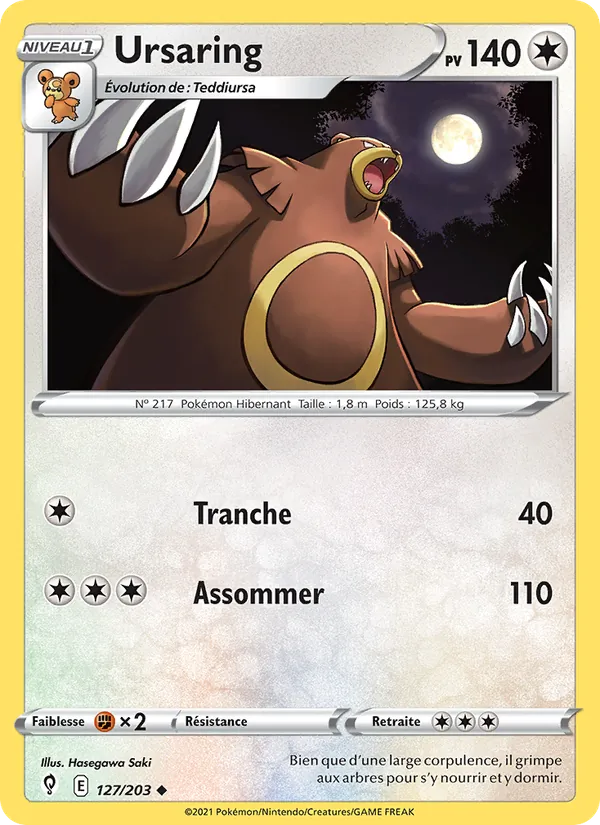 Carte Pokémon Ursaring de l'extension Évolution Céleste