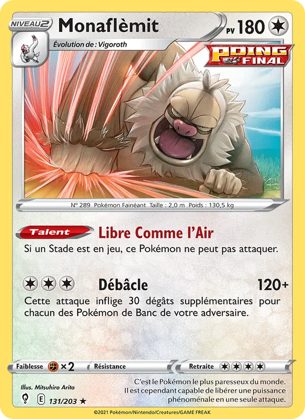 Carte Pokémon Monaflèmit de l'extension Évolution Céleste