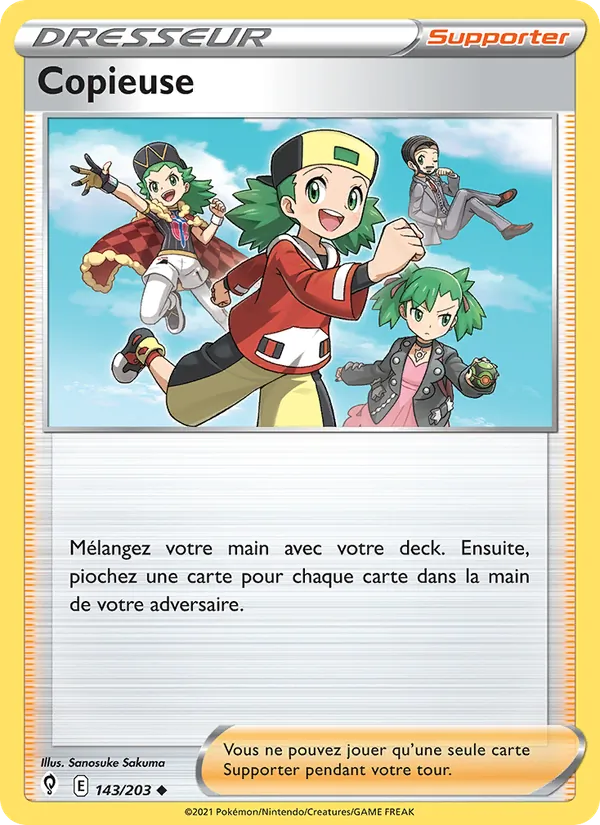 Carte Pokémon Copieuse de l'extension Évolution Céleste