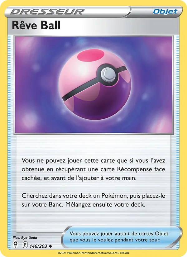 Carte Pokémon Rêve Ball de l'extension Évolution Céleste
