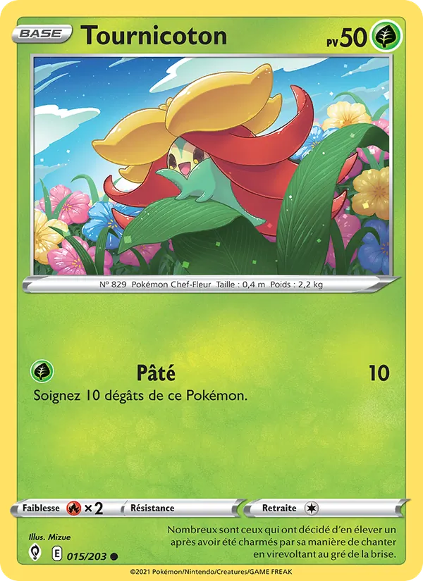 Carte Pokémon Tournicoton de l'extension Évolution Céleste