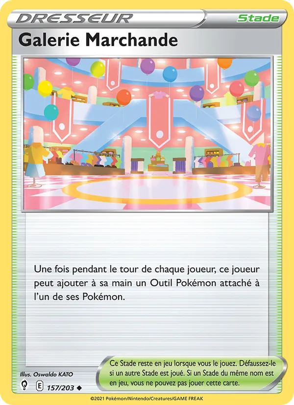 Carte Pokémon Galerie Marchande de l'extension Évolution Céleste