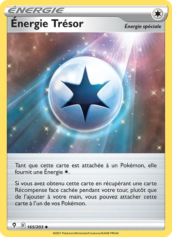 Carte Pokémon Énergie Trésor de l'extension Évolution Céleste