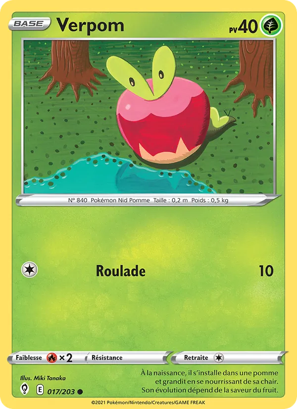 Carte Pokémon Verpom de l'extension Évolution Céleste