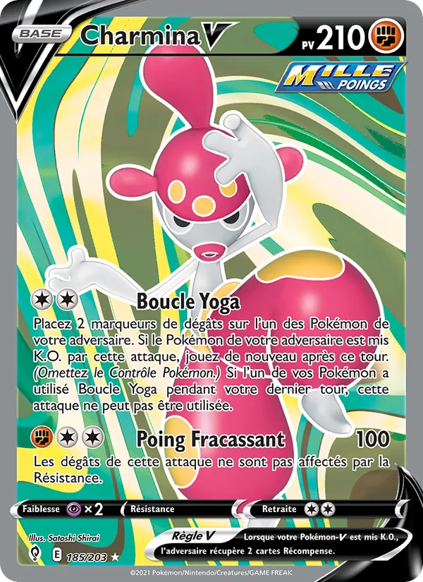 Carte Pokémon Charmina V de l'extension Évolution Céleste