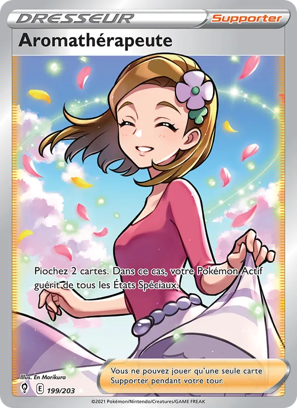 Carte Pokémon Aromathérapeute de l'extension Évolution Céleste