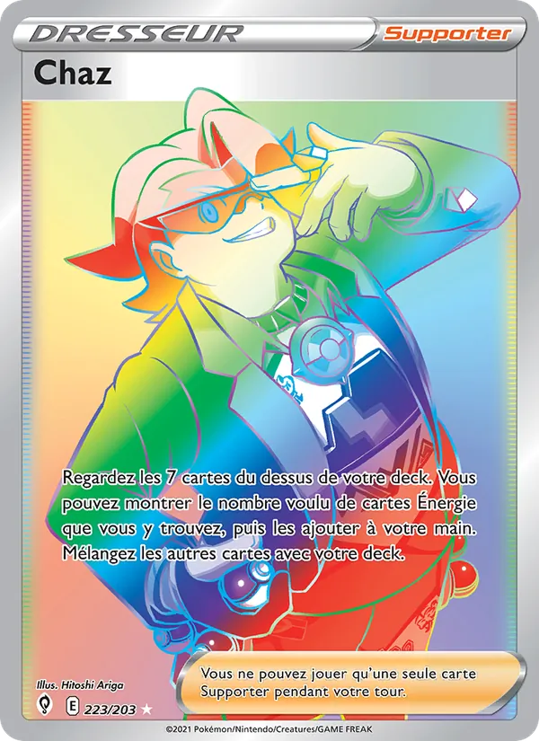 Carte Pokémon Chaz de l'extension Évolution Céleste