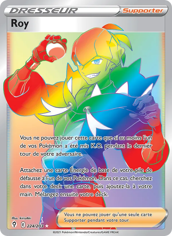 Carte Pokémon Roy de l'extension Évolution Céleste