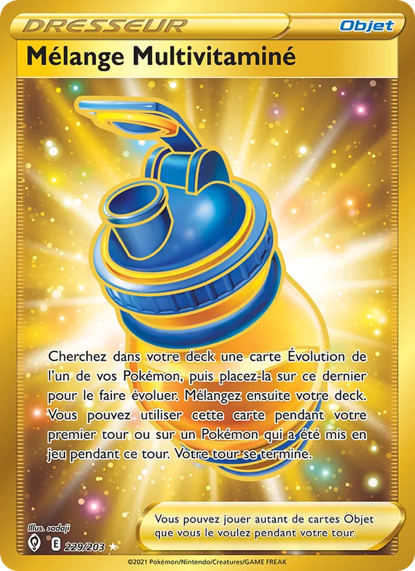 Carte Pokémon Mélange Multivitaminé de l'extension Évolution Céleste