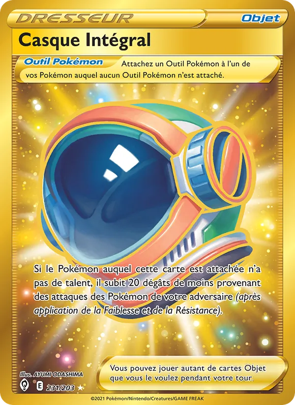 Carte Pokémon Casque Intégral de l'extension Évolution Céleste