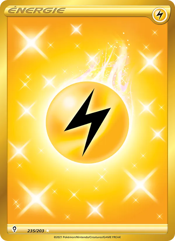 Carte Pokémon Énergie Electrik de l'extension Évolution Céleste