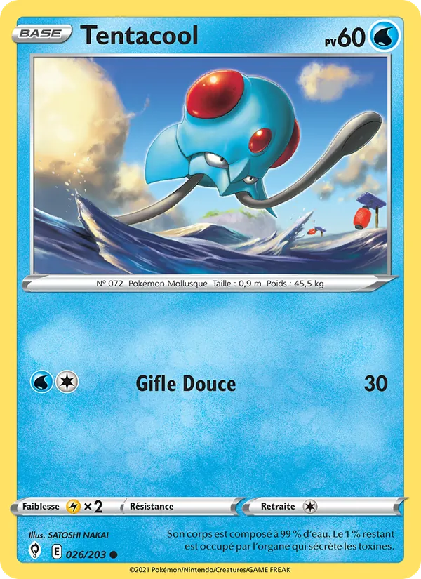Carte Pokémon Tentacool de l'extension Évolution Céleste